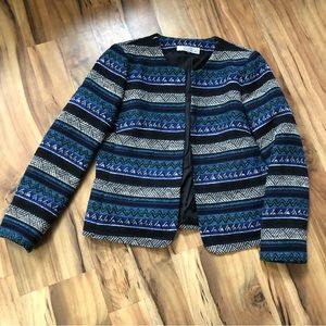 Tahari Arthur S. Levine size 10 woven southwestern/ Aztec design lined